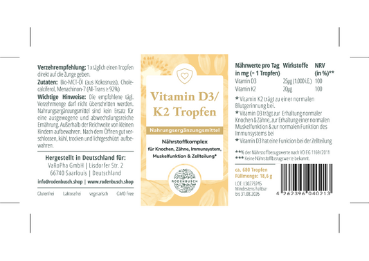 Vitamin D3/K2 Tropfen