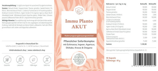 Immu Nutriprotect + Immu Plantoprotect + Immu Planto AKUT